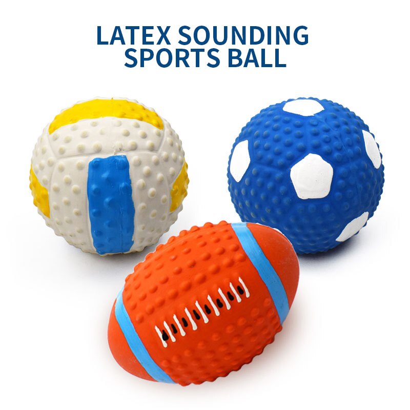 Latex Squeaky Dog Ball for Small Dogs | Chew & Fetch