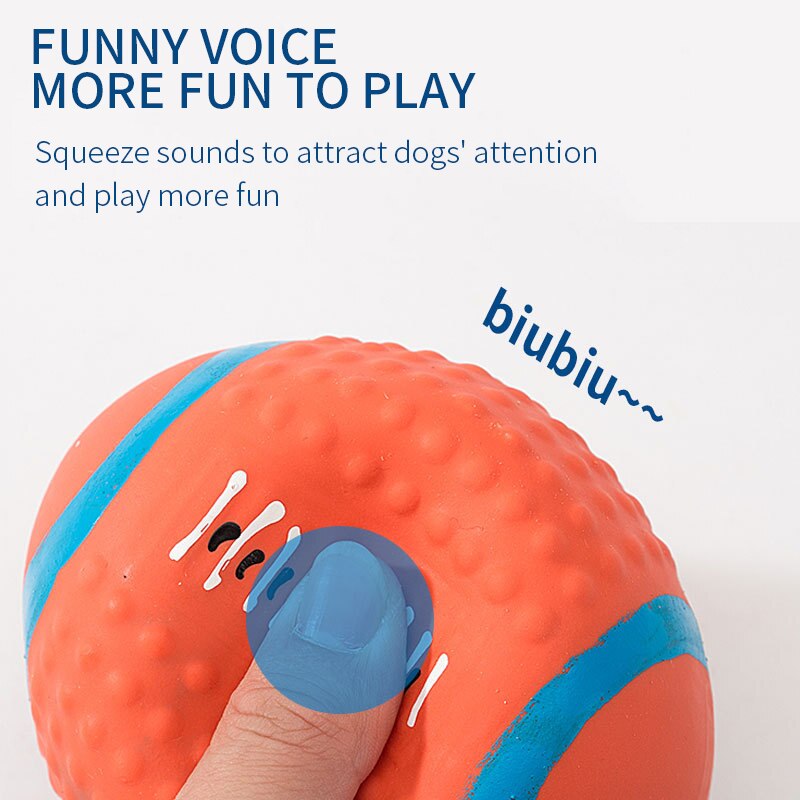 Latex Squeaky Dog Ball for Small Dogs | Chew & Fetch