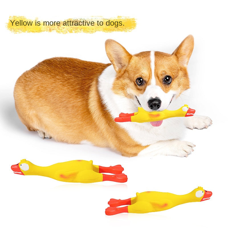 Soft Latex Squeaky Duck Toy for Small & Medium Dogs