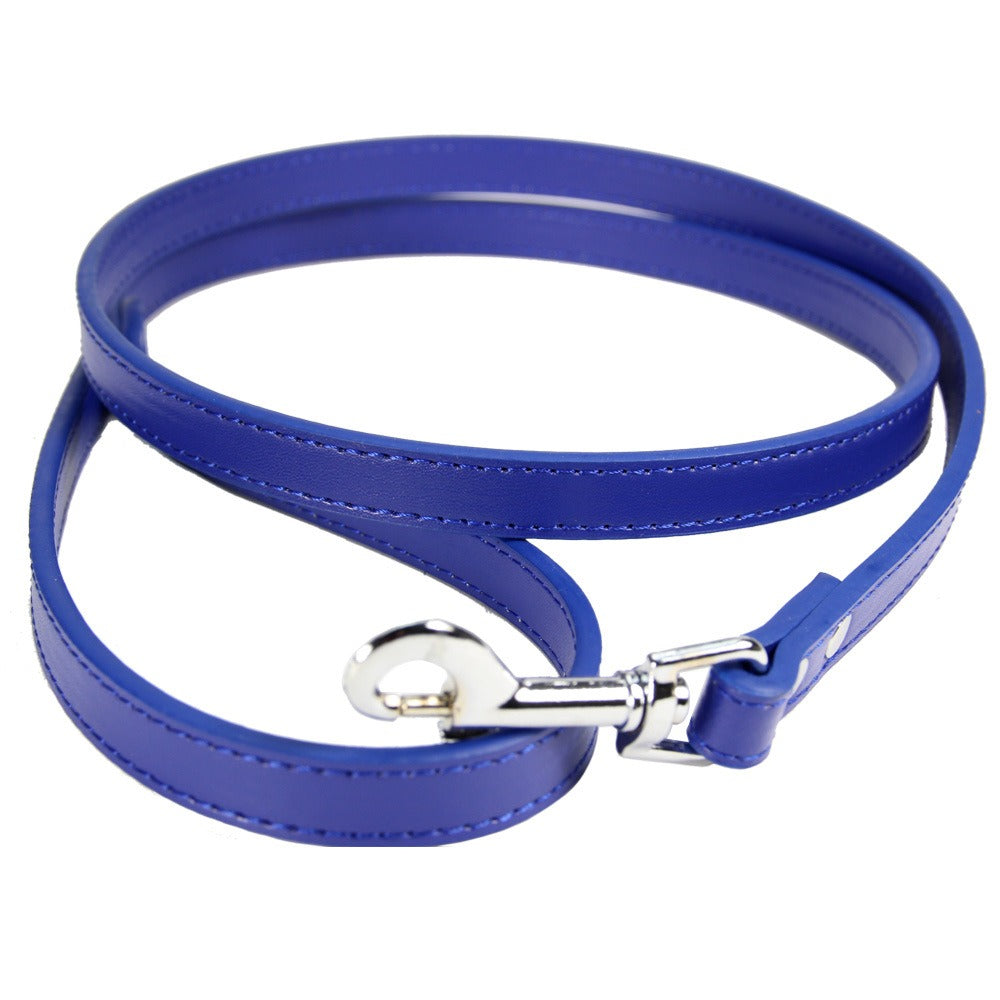 PU Leather Pet Leash with Secure Swivel Snap Clasp