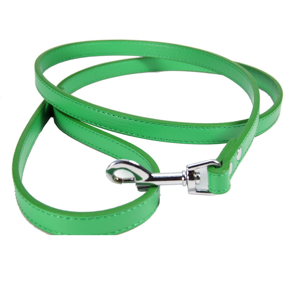 PU Leather Pet Leash with Secure Swivel Snap Clasp