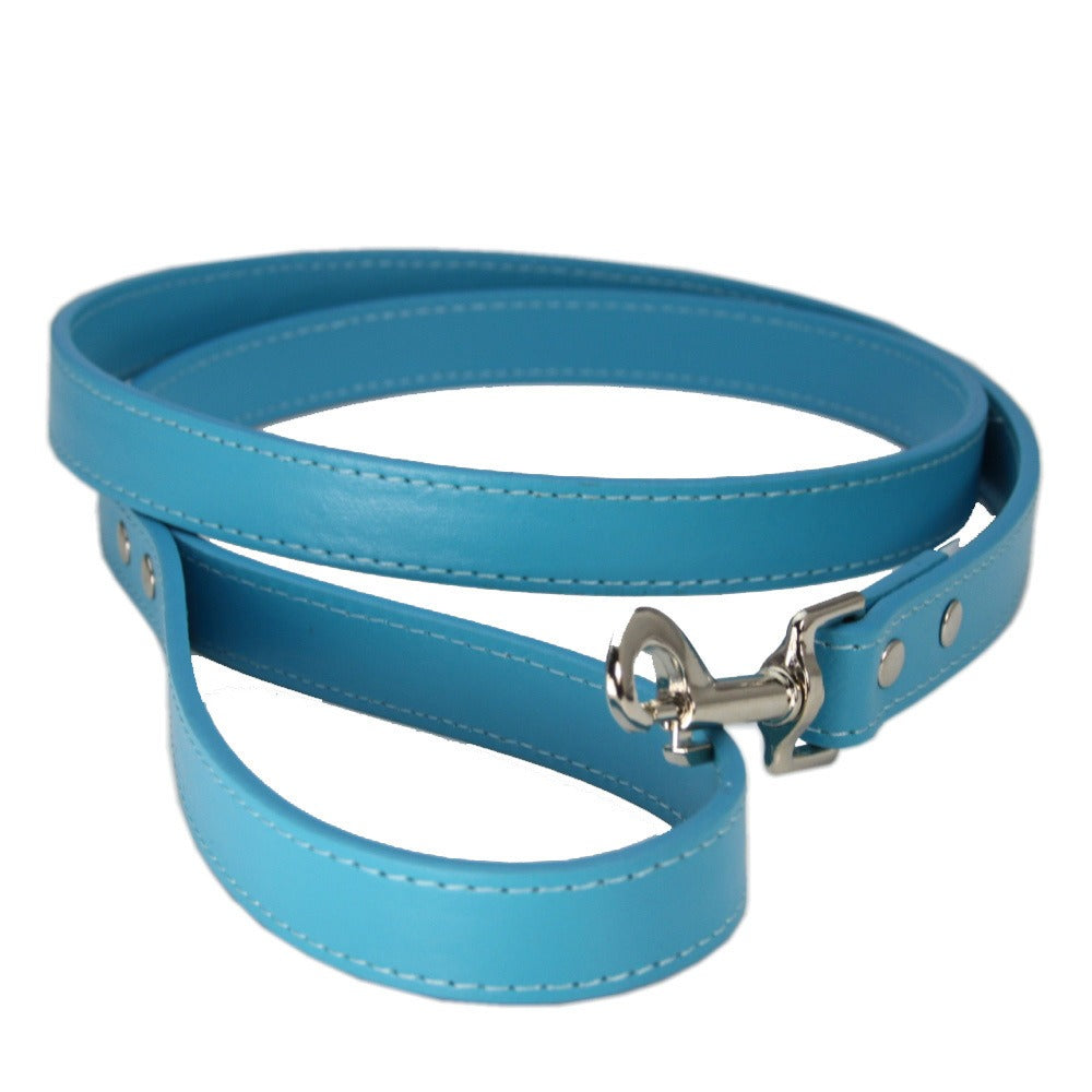 PU Leather Pet Leash with Secure Swivel Snap Clasp