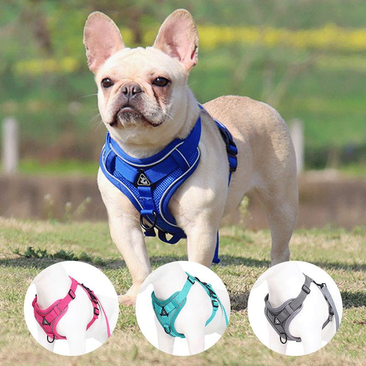 Reflective Dog Harness Vest With 15m Training Rope