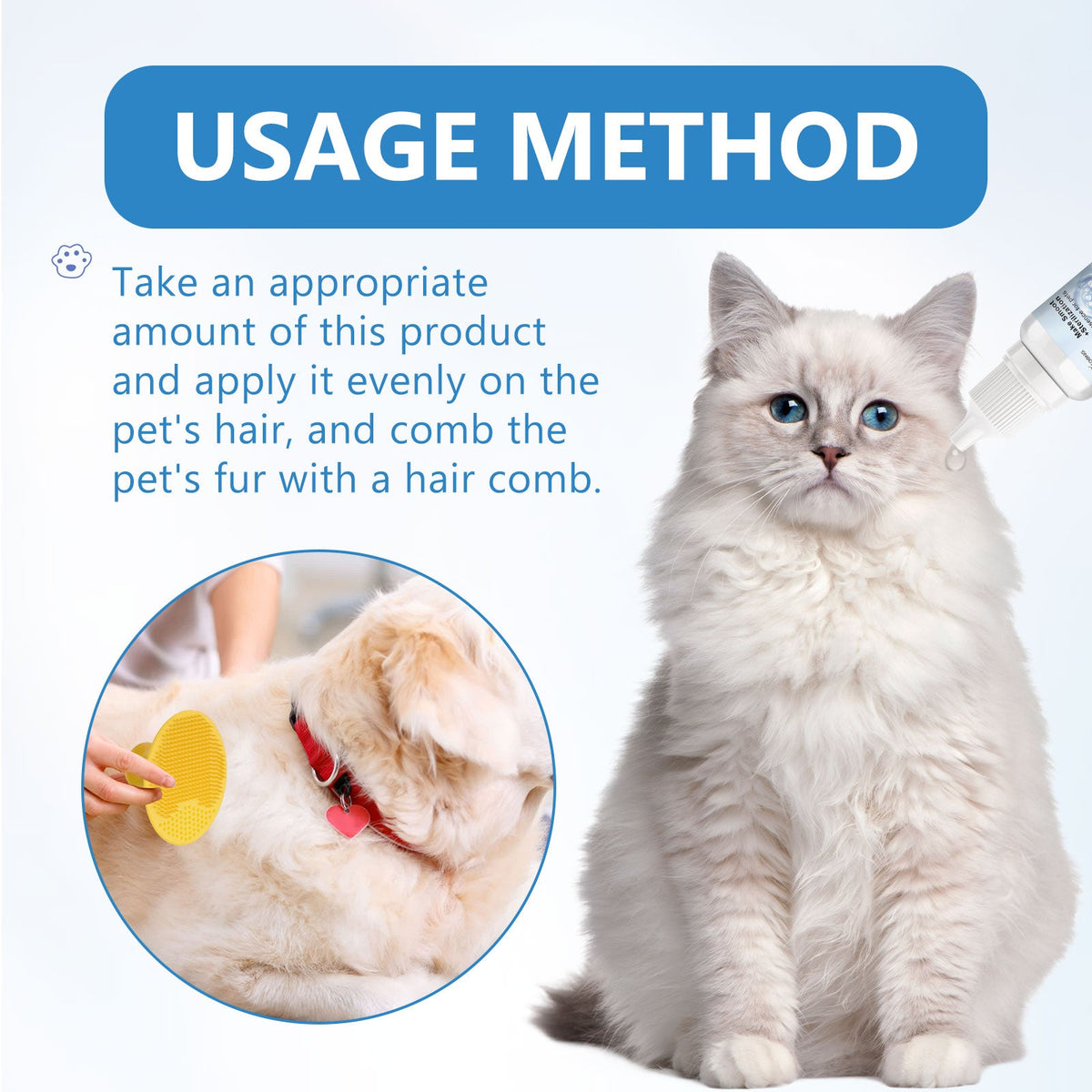 Pet Leave-In Serum Set for Smooth, Tangle-Free Fur