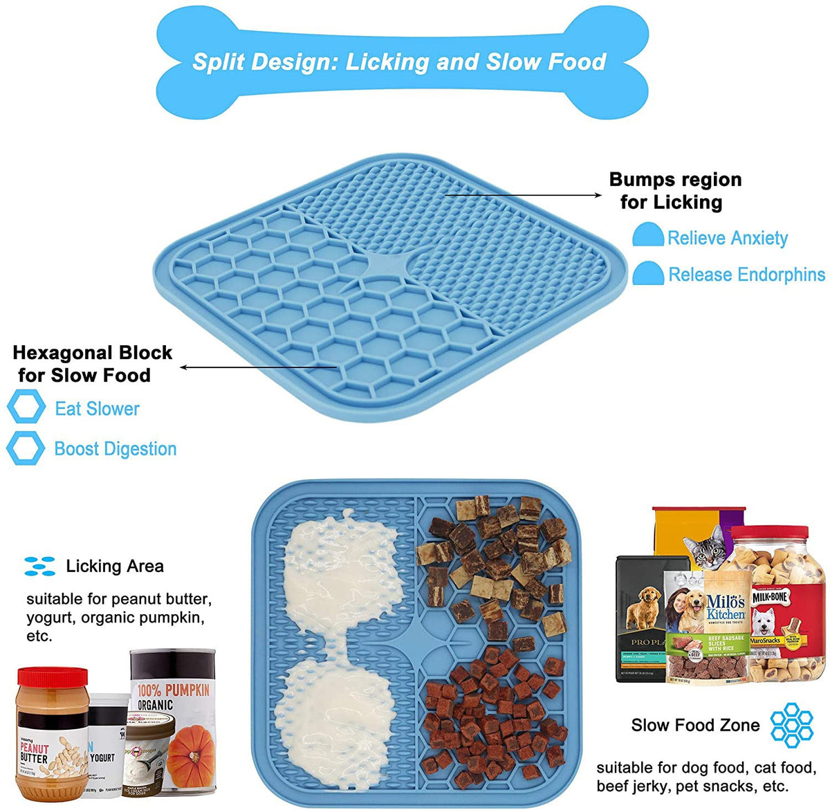 Pet Lick Mat for Calm Feeding & Grooming Routines