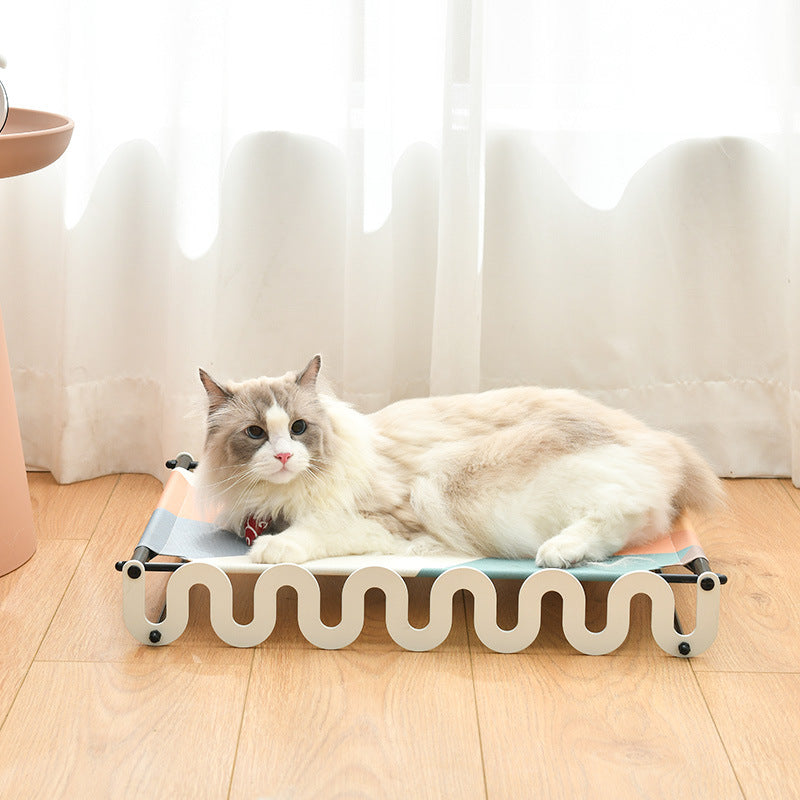 Elevated Breathable Pet Bed for Cats and Small Dogs