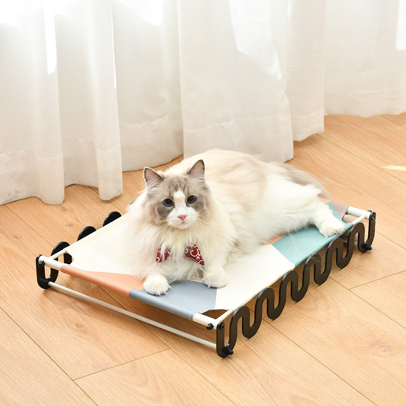 Elevated Breathable Pet Bed for Cats and Small Dogs