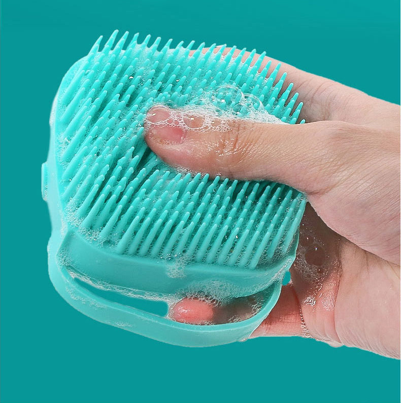 Silicone Pet Massage Brush for Easier Dog Bathing