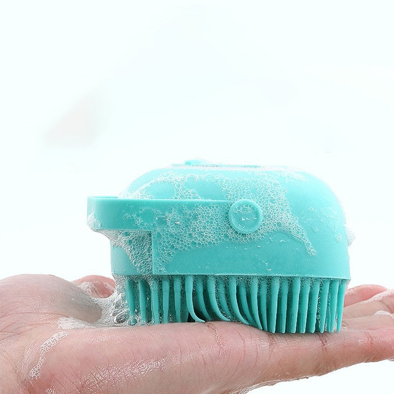 Silicone Pet Massage Brush for Easier Dog Bathing