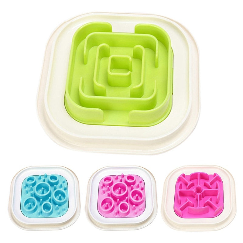 Slow Feeder Dog Bowl Maze for Dogs Who Inhale Kibble