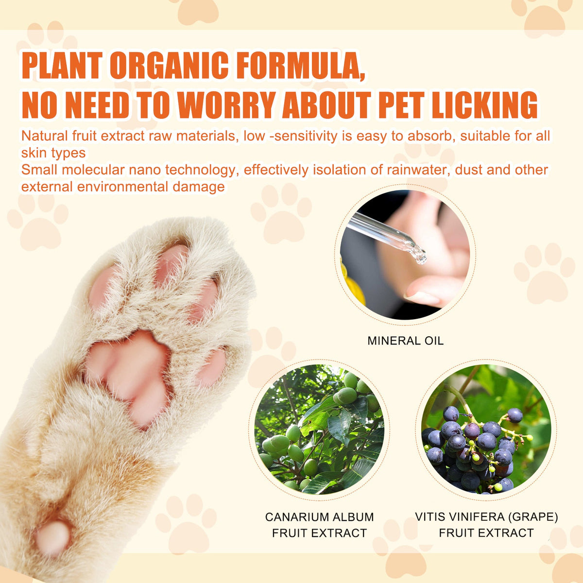 Moisturizing Pet Paw Balm for Dry, Cracked Paw Pads