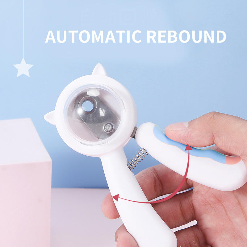 Cat Nail Clipper With Splash-Proof Guard & Rebound