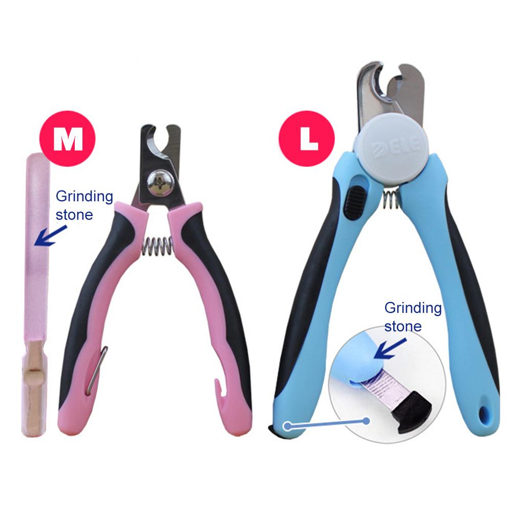 Stainless Steel Dog Nail Clippers with Guard & Grinder