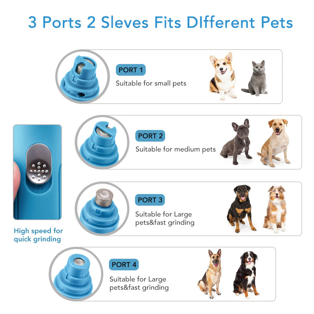 Pet Nail Grinder for Dogs & Cats, Gentle Home Grooming