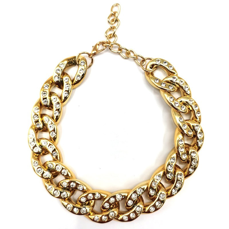 Rhinestone Pet Necklace - Glam Diamond Cat & Dog Collar