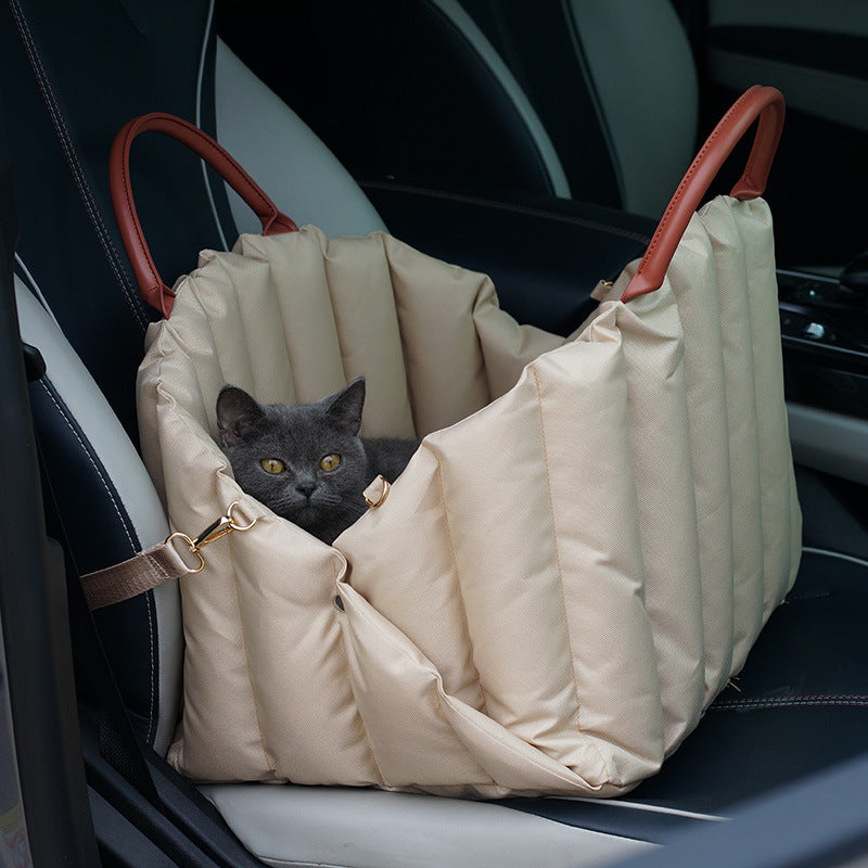 Padded Pet Carrier Bag – Cozy Car Nest & Handbag