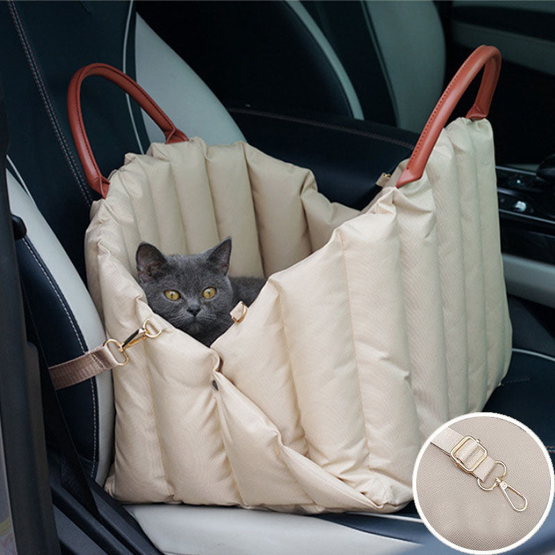 Padded Pet Carrier Bag – Cozy Car Nest & Handbag