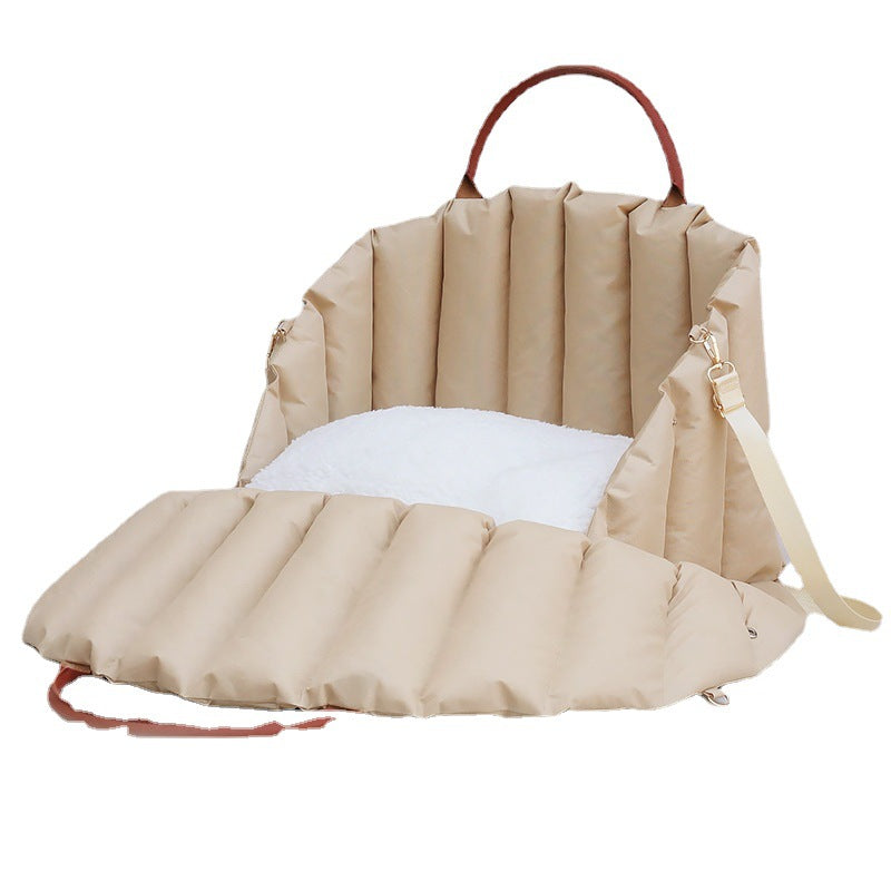 Padded Pet Carrier Bag – Cozy Car Nest & Handbag