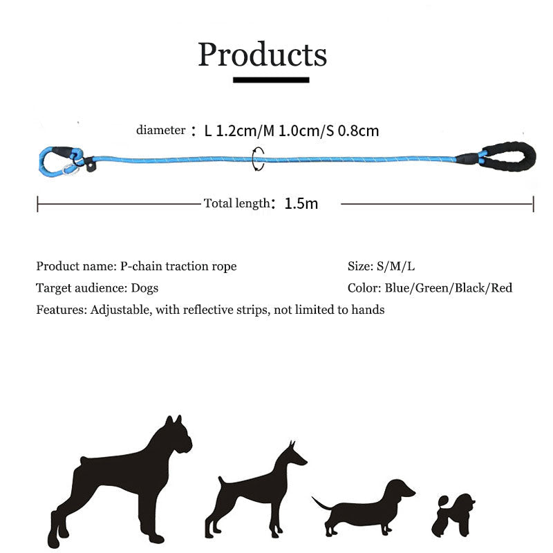 Reflective Adjustable Dog Leash With Padded Handle