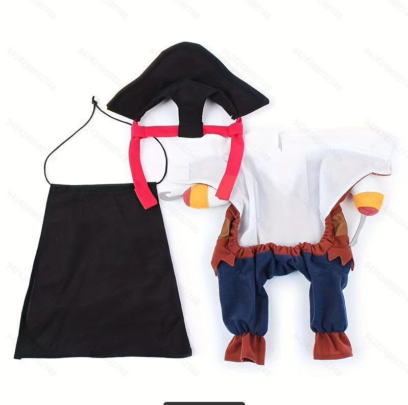 Pirate Dog Costume Set for Full Pet Transformation