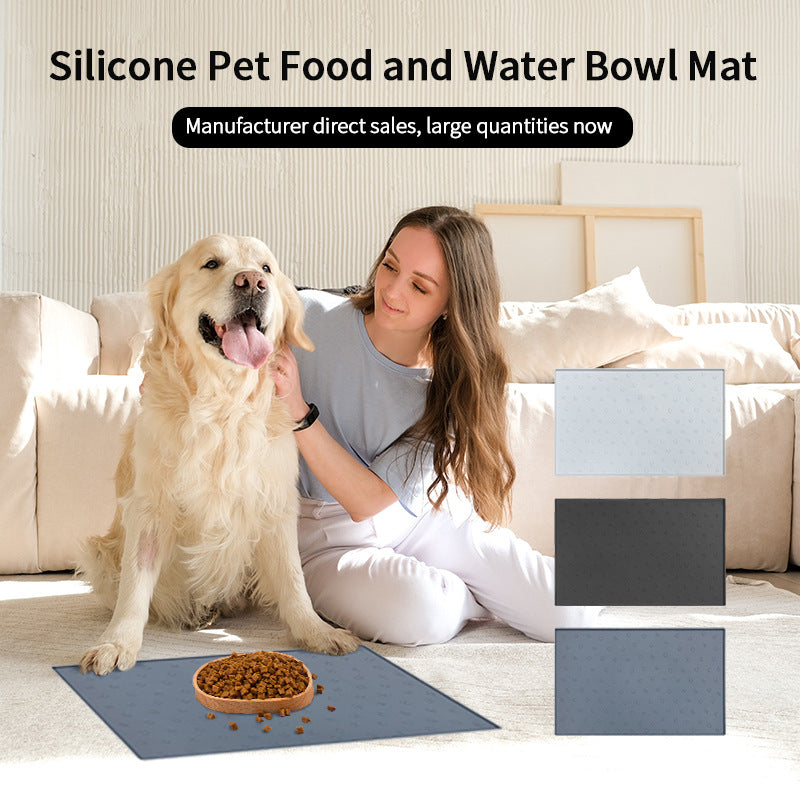 Silicone Pet Placemat for Cleaner, Spill-Free Feeding