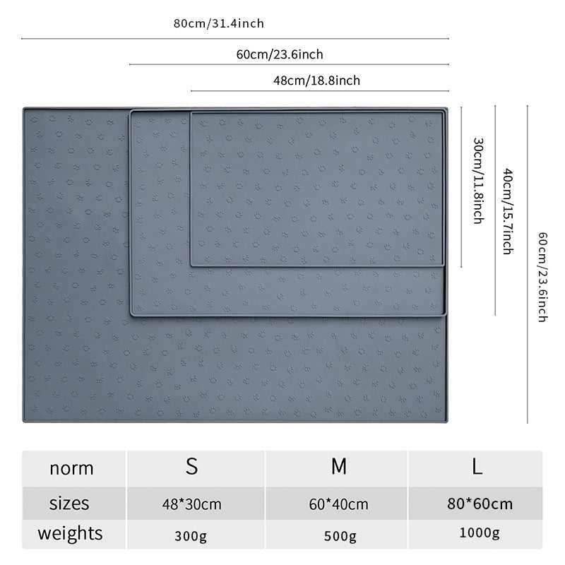 Silicone Pet Placemat for Cleaner, Spill-Free Feeding