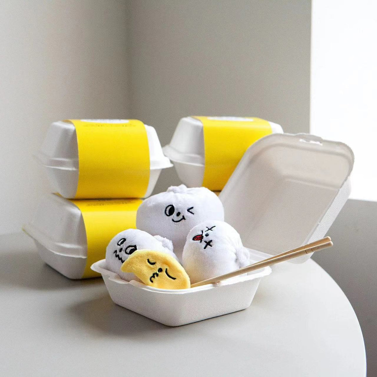 Pet Plush Bun Enrichment Toy for Sniffing and Slow Feeding