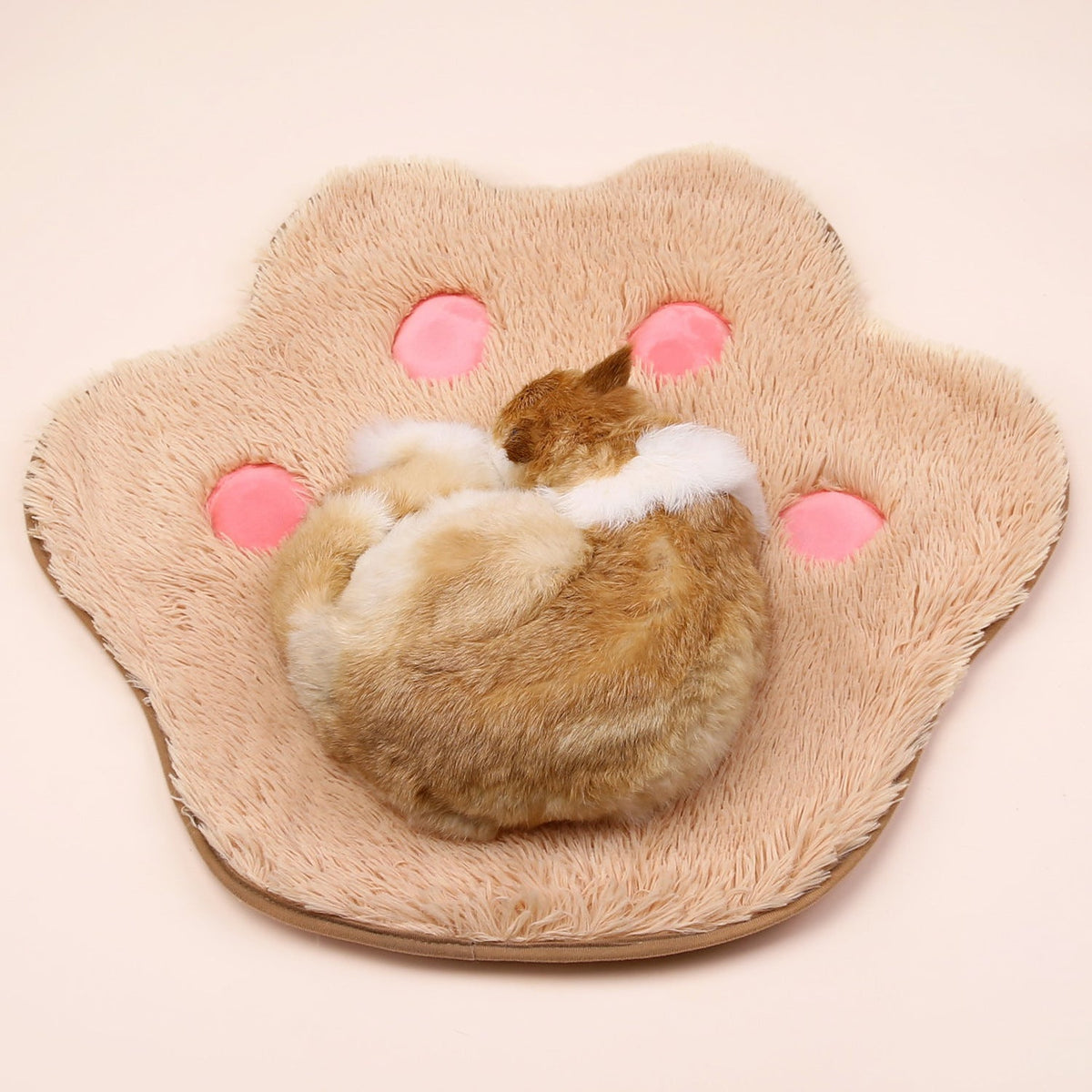 Cat Paw Print Pet Mat for Cozy, Fluffy Daily Naps