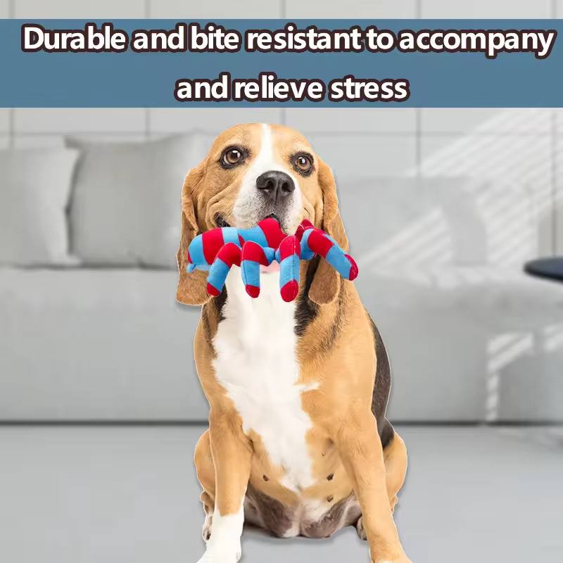Bite-Resistant Plush Dog Toy for Daily Stress Relief