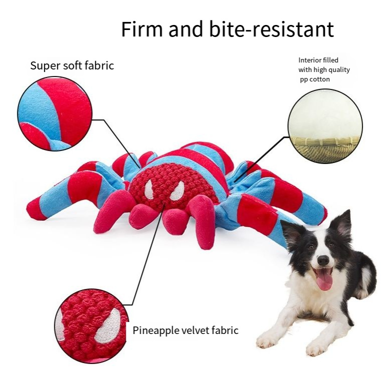 Bite-Resistant Plush Dog Toy for Daily Stress Relief