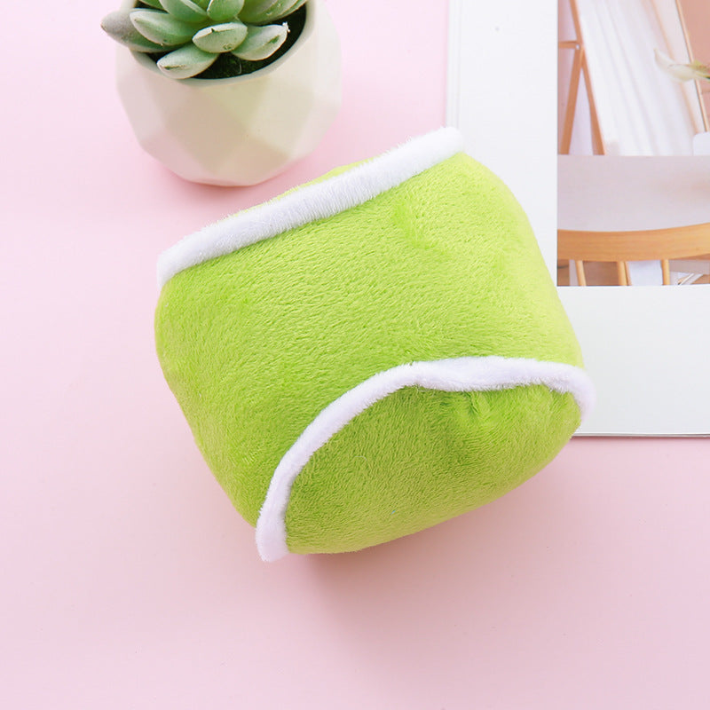 Plush Dog Ball Toy Set for Gentle Indoor Fetch Play