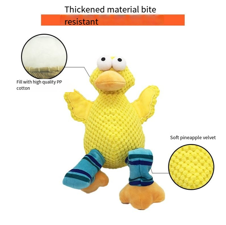 Squeaky Plush Dog Toy for Boredom & Chewing Relief