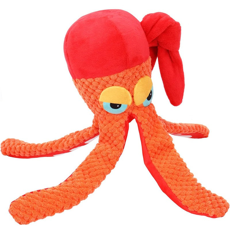 Squeaky Octopus Dog Toy for Interactive Indoor Play