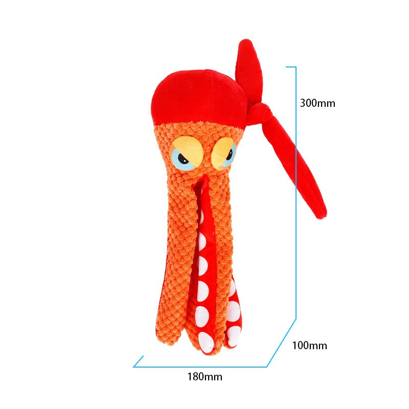 Squeaky Octopus Dog Toy for Interactive Indoor Play