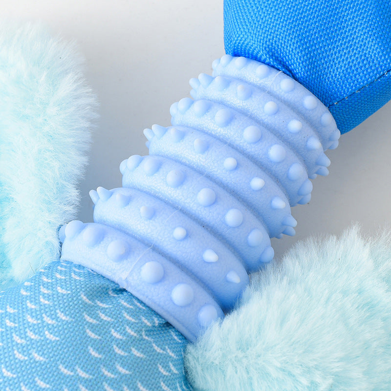 Textured Goose Plush Dog Toys for Daily Indoor Play