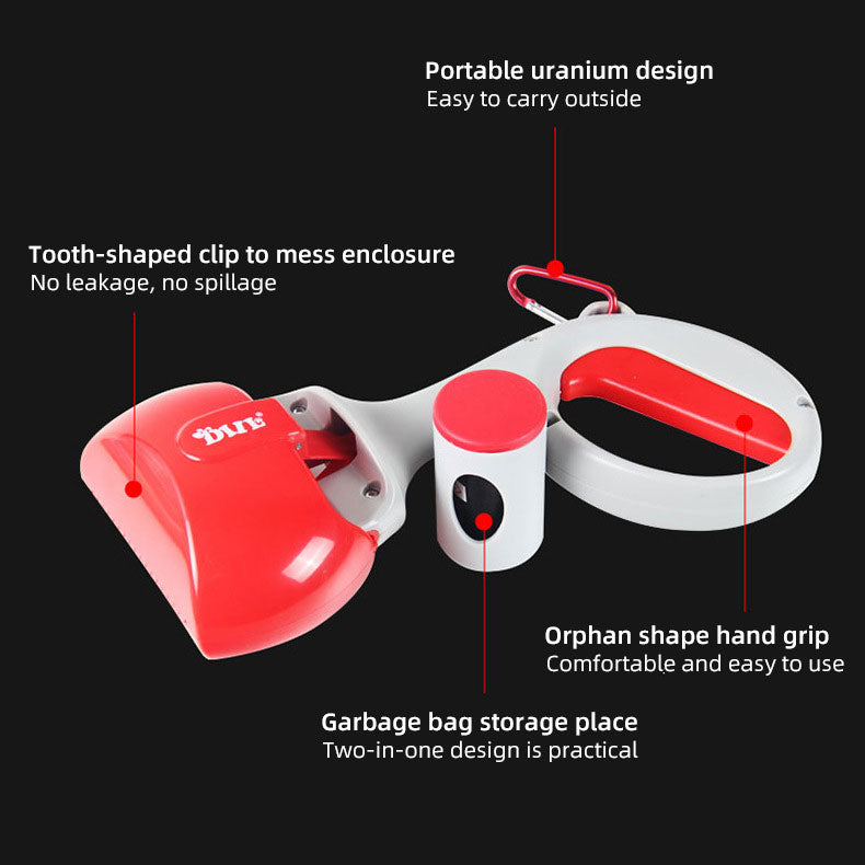 Pet Poop Picker 2-in-1: Portable No-Leak Cleanup