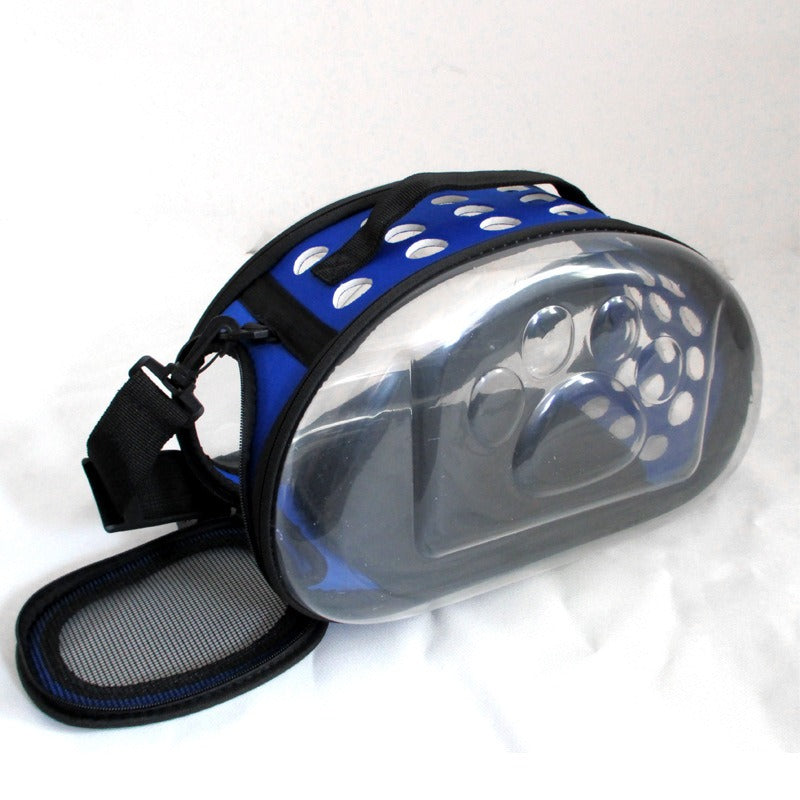 Transparent Pet Carrier With Breathable Travel Design