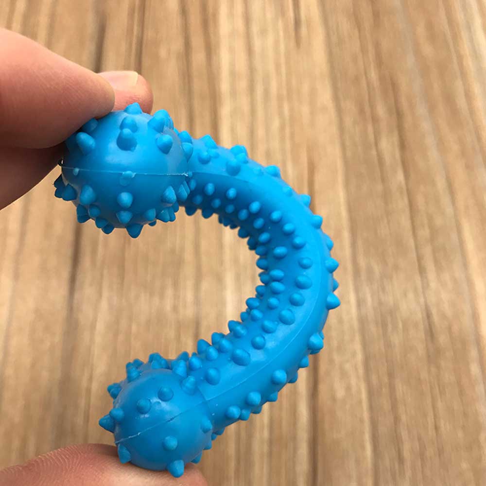 Textured Rubber Dog Toy for Chewing & Dental Play