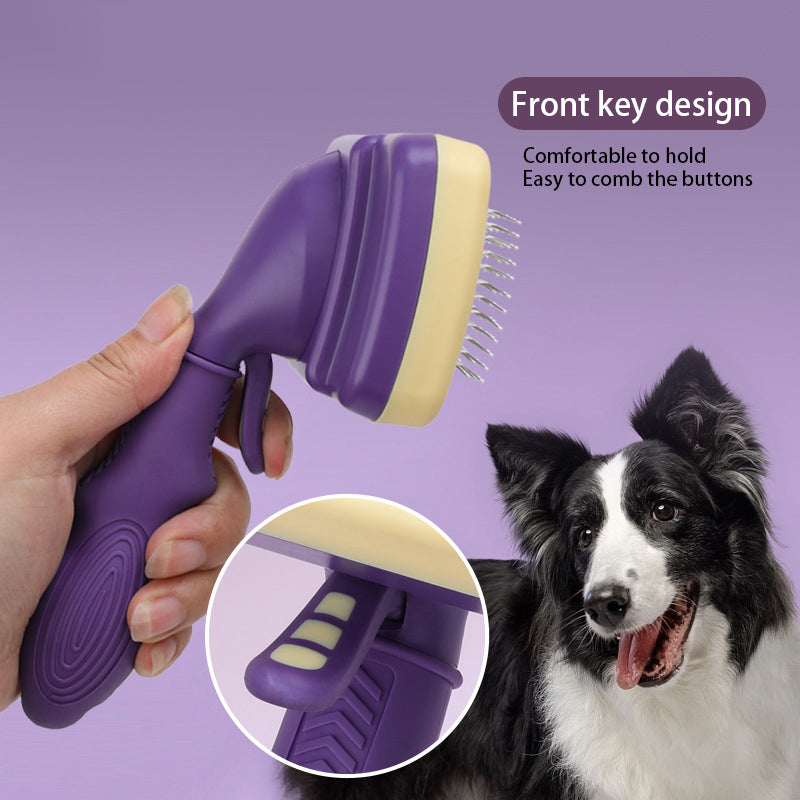 Self-Cleaning Cat Comb for Loose Fur and Tangle Care