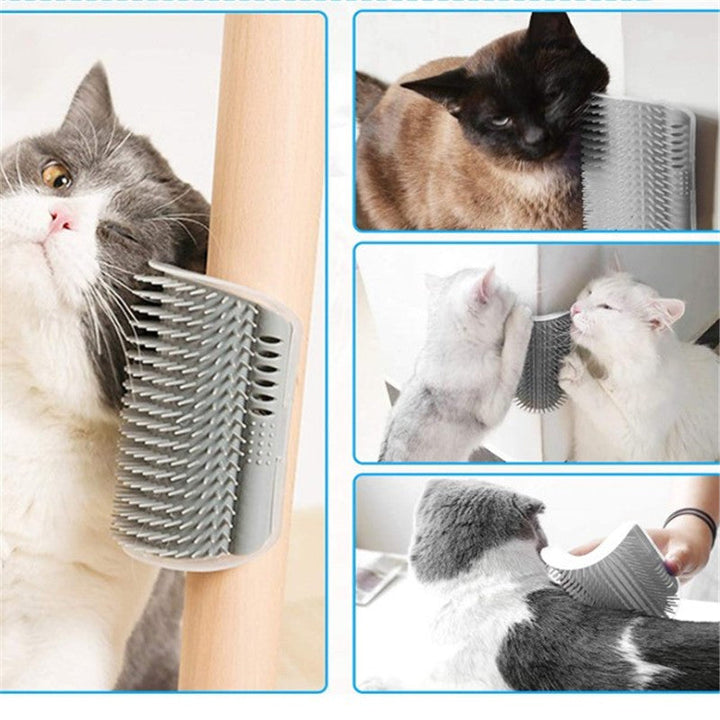 Cat Self-Grooming Brush for Loose Fur and Scratching