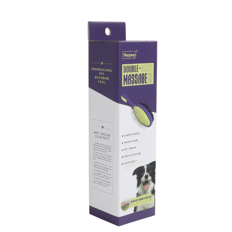 Pet Grooming Comb for Gentle Detangling & Massage