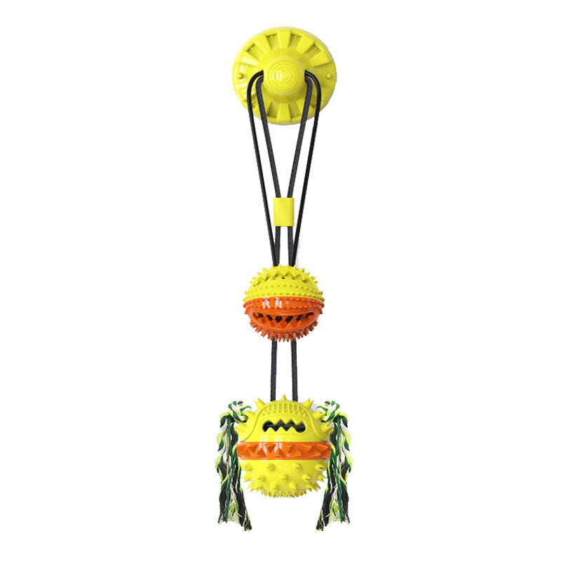 Suction Cup Dog Toy for Interactive Tugging & Chewing
