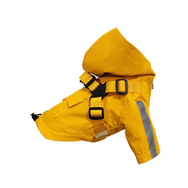 Dog Raincoat With Reflective All-Weather Protection