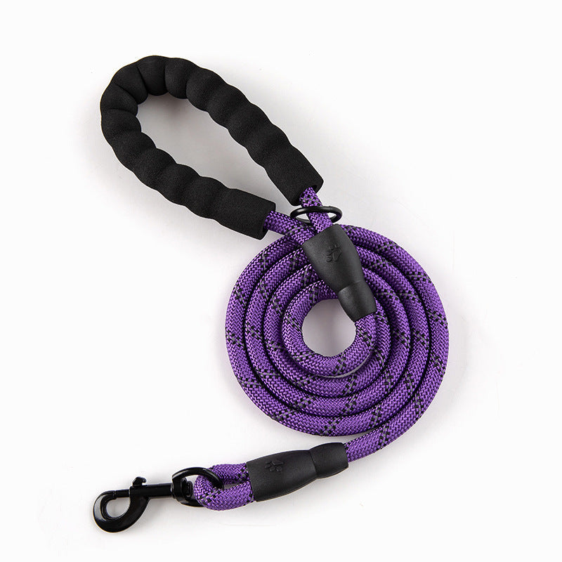 Reflective Dog Leash with Padded Handle for Safe Walks