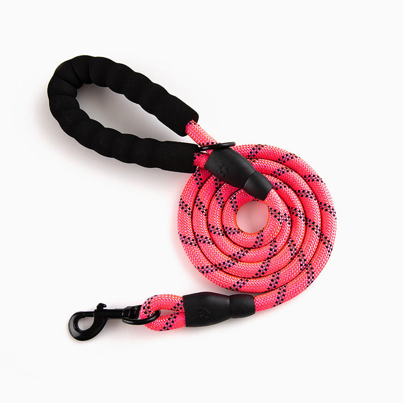 Reflective Dog Leash with Padded Handle for Safe Walks