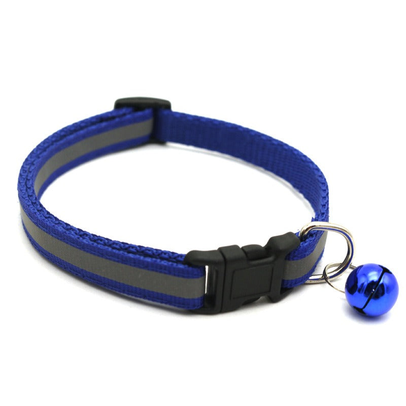 Reflective Pet Collar with Bell for Low-Light Walks