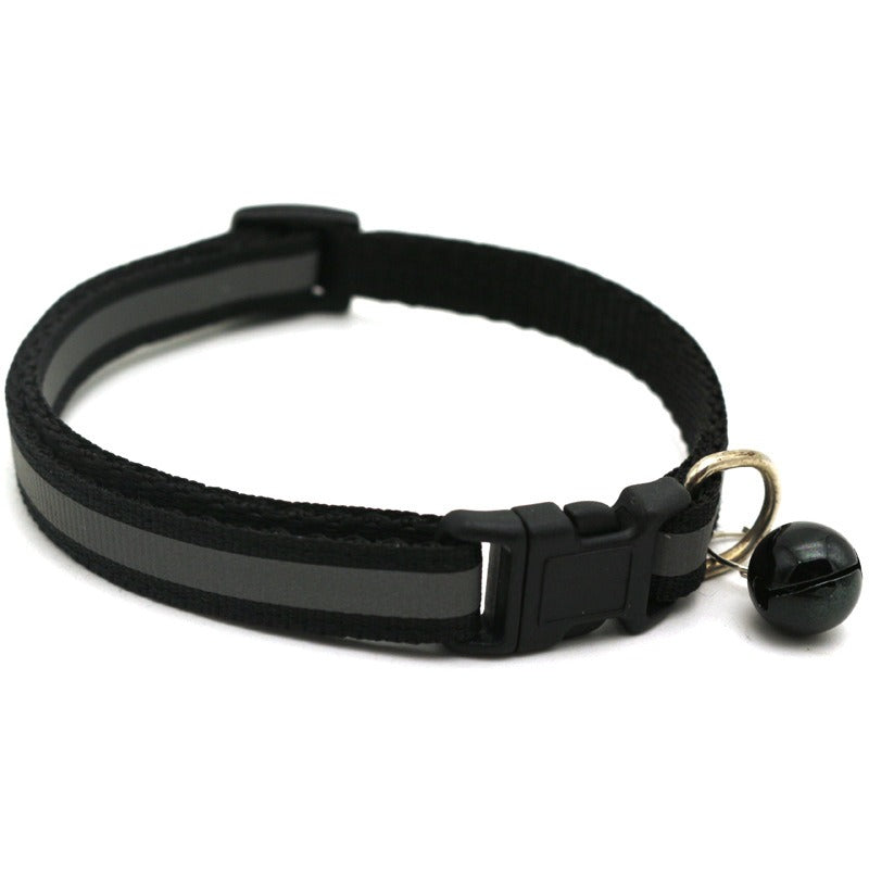 Reflective Pet Collar with Bell for Low-Light Walks