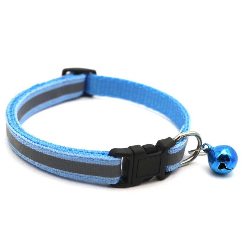 Reflective Pet Collar with Bell for Low-Light Walks