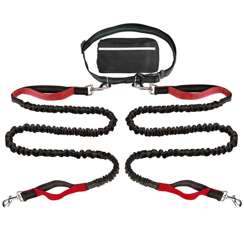 Hands-Free Dog Running Leash With Shock Absorption