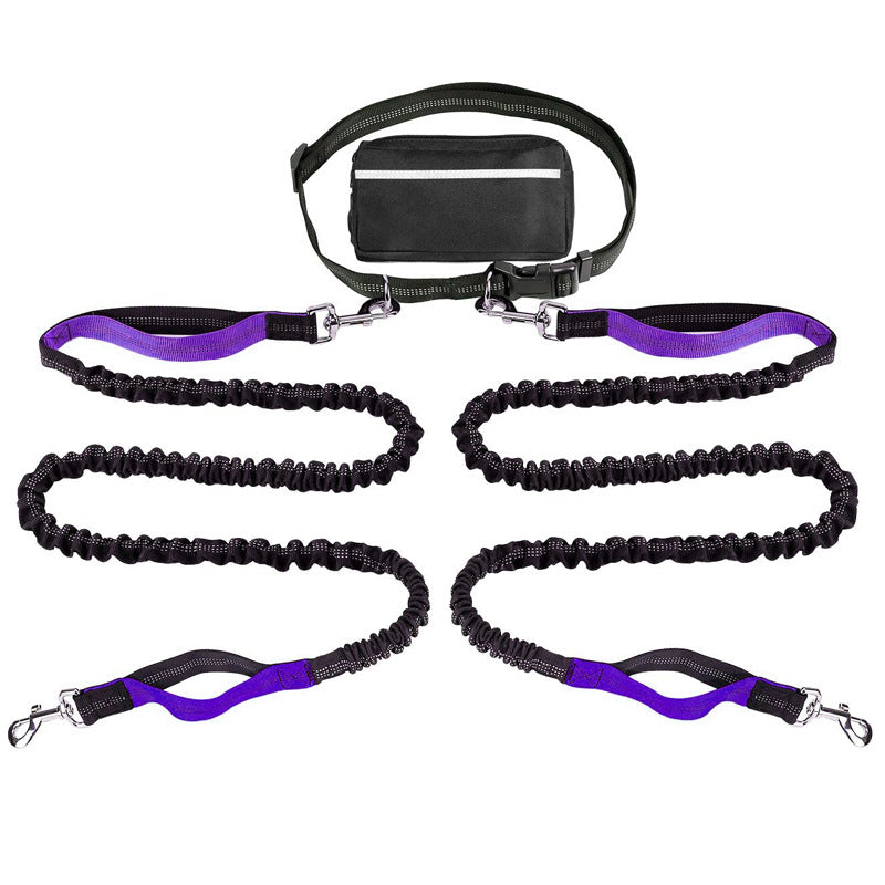 Hands-Free Dog Running Leash With Shock Absorption